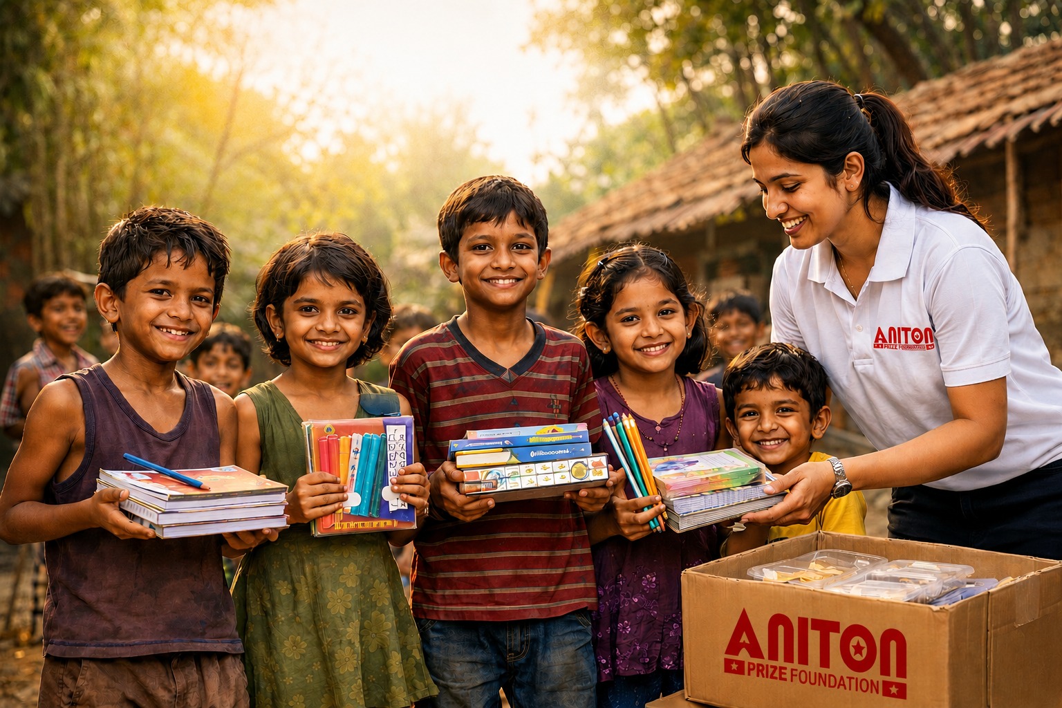 Aniton Team distributed books